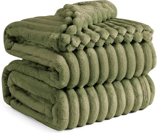 Bedsure GentleSoft Cypress Fleece Queen Blanket for - Cozy Soft Blankets for Women, Cute Small Throws for Girls, 90x90 Inches