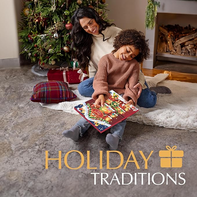 Lindt Holiday Teddy Bear Chocolate Candy Advent Calendar, 4.5 oz. (Pack of 2)