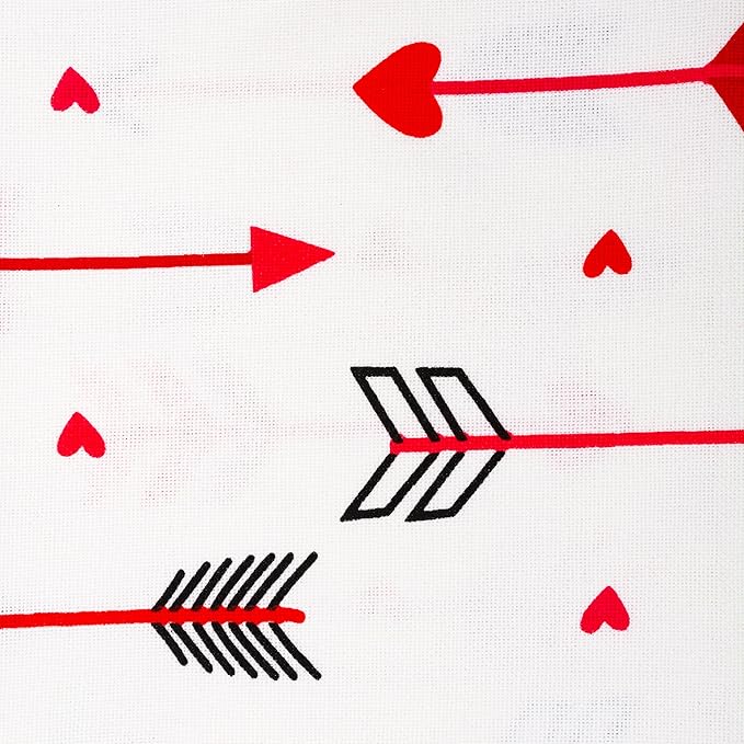 DII Valentine Kitchen Towels Set of 3 Arrow Collage 18x28 Dish Towels