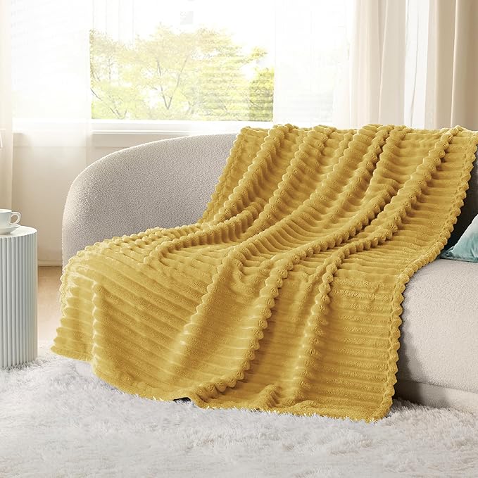 Bedsure GentleSoft Honey Fleece Blanket for - Cozy Soft Blankets for Women, Cute Small Throws for Girls, 60x80 Inches