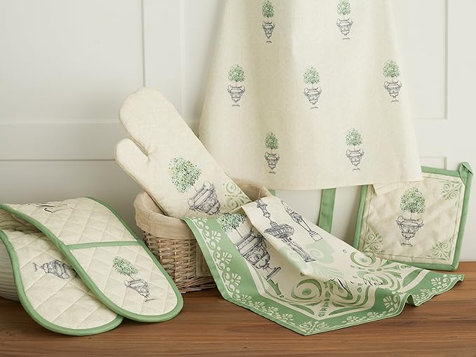 Maison d'Hermine Dish Towels 100% Cotton Absorbent Jardin Du Roy Set of 2