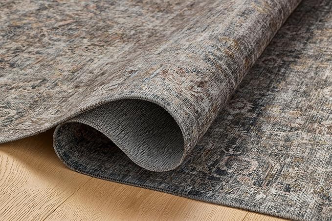 Loloi Amber Lewis Josie Collection JOS-05 Dove Gold 7'-6" x 9'-6" .13" Area Rug