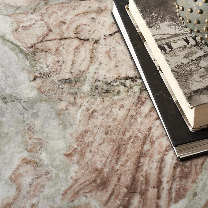 SAFAVIEH Couture Collection Nicoletta White/Brown Marble Coffee Table