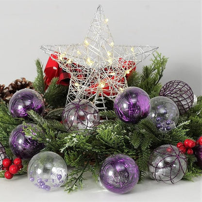 Clear Christmas Ball Ornaments, 30ct 2.36" Plastic Shatterproof Christmas Decorations Ornament Xmas Ball Hanging Ornaments for Christmas Tree for Halloween Christmas Party Wedding Anniversary
