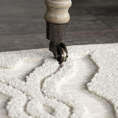My Texas House Cotton Blossom Runner Rug 1.11x7.6 Indoor Outdoor, Natural