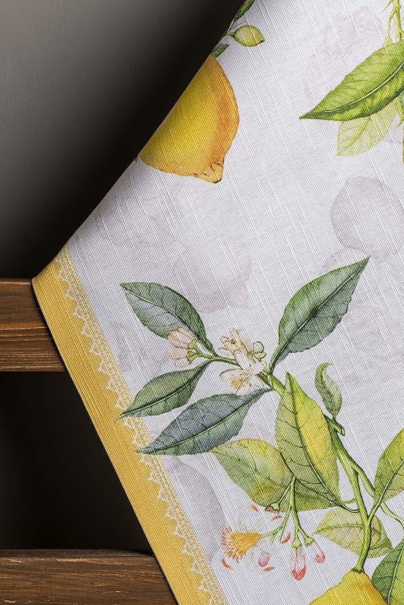 Maison d'Hermine Dish Towels 100% Cotton Absorbent Limoncello Set of 3 Spring Summer