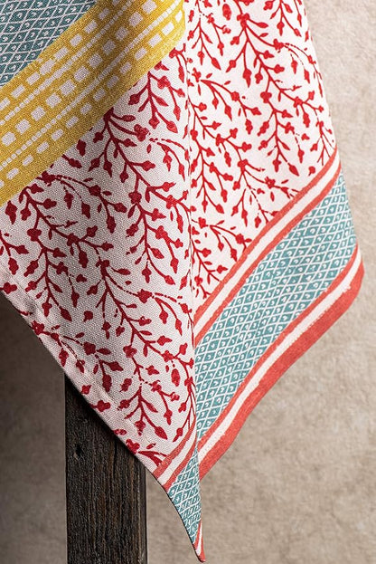 Maison d'Hermine Dish Towels 100% Cotton Absorbent Marquise Set of 3 Spring Summer