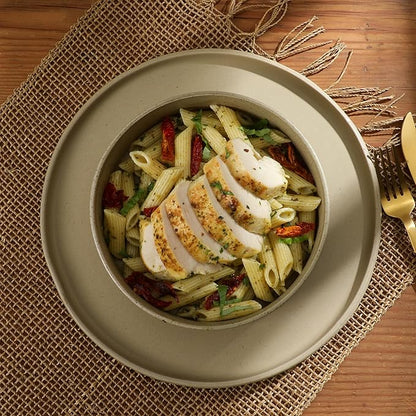 Gibson Elite Tatum Premium Porcelain Matte Reactive Glaze 16-Piece (Service for 4) Plates and Bolws Stackable Dishes Ceramic Dinnerware - Green