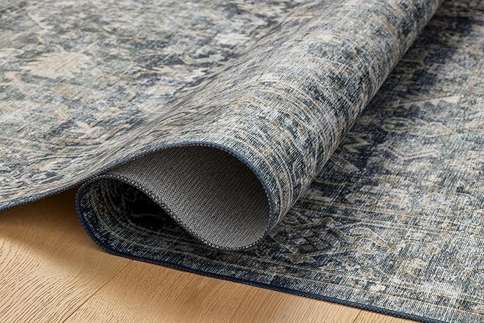 Loloi Amber Lewis Josie Collection JOS-01 Ocean Natural 6'-0" x 9'-0" .13" Area Rug