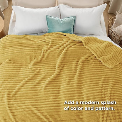 Bedsure GentleSoft Honey California King Size Blanket for - Cozy Soft Blankets for Women, Cute Small Fleece Throws for Girls, Birthday Gifts for Women, 102x96 Inches