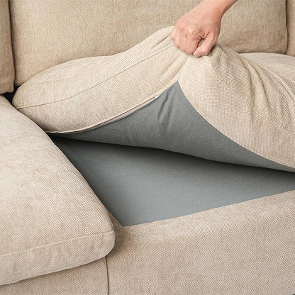 Cloud Couch Modular Sectional Sofa,82.68" L Shaped Couch,Down Filled Convertible Wide Seater, 2 Seater+Ottoman for Living Room Set,Covers Washable&Replaceable,Khaki