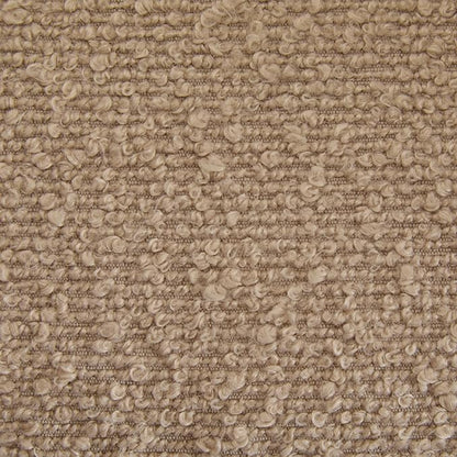 Christopher Knight Home Nettie Modern Accent Chair for Living Room, Boucle Fabric Single Lounge Sofa Chair with Wooden Frame, Comfy Reading Chair for Bedroom, Lounge Armchair with Cushion, Dark Beige