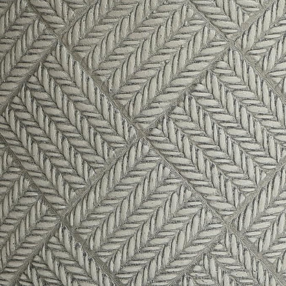 LuxenHome 17.5-Inch Dia Round Concrete Planters, Large Outdoor Indoor Decorative Plant Pots with Drainage Holes and Rubber Plug, Modern Gray Glen Woven Pattern Flower Pot Planter for Home Garden Patio