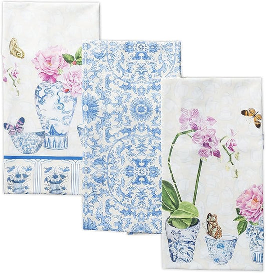 Maison d'Hermine Dish Towels 100% Cotton Absorbent Canton Set of 3