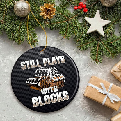 ZAGKOO Mechanic Christmas Ornament - Cool Mechanic Gifts for Men - Tool Ornaments for Technicians, Funny Gag Gift Ideas for Christmas - Ceramic Xmas Tree Ornament Holiday Decor, Gift Exchange