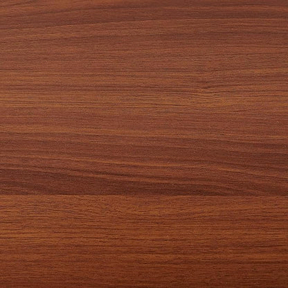 Oval Glass Console Table for Living Room, Foyer & Entrance, 2-Tiers Mid-Century Modern Sofa Table with Clear Glass Top, Walnut Finish Wood Shelf and Gold Finish Frame