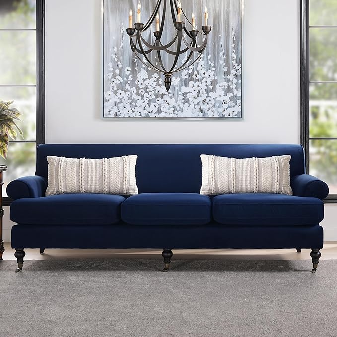 Jennifer Taylor Home Alana Lawson Sofa, Navy Blue