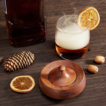 Whiskey Smoker Kit with Torch & Wood Chips, Cocktail Smoker Kit, Old Fashioned Drink Smoker Kit, Bourbon Birthday ，Upgrade Your Home Bar - Ideal Gifts for Men, Dad, Boyfriend(NO Butane)