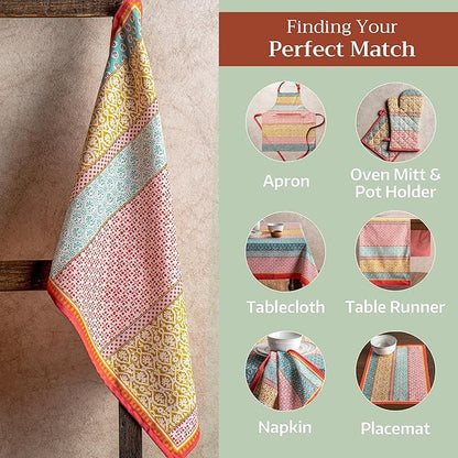 Maison d'Hermine Dish Towels 100% Cotton Absorbent Provence Set of 3 Spring Summer