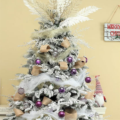 Clear Christmas Ball Ornaments, 30ct 2.36" Plastic Shatterproof Christmas Decorations Ornament Xmas Ball Hanging Ornaments for Christmas Tree for Halloween Christmas Party Wedding Anniversary