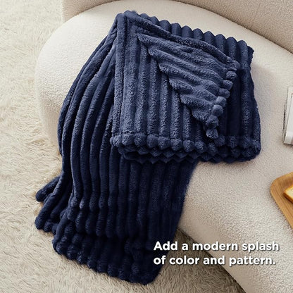 Bedsure GentleSoft Blue Twin Blanket for Bed - Cozy Soft Blankets for Women, Cute Large Throws for Girls, 66x90 Inches