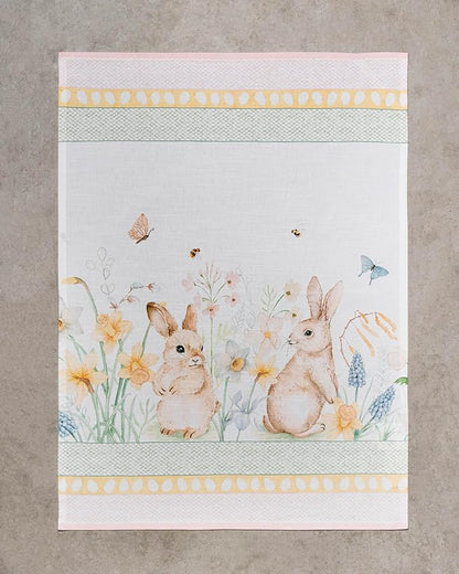 Maison d'Hermine Dishcloths 100% Cotton Multi-Purpose Easter Dew Set of 3 Spring Summer
