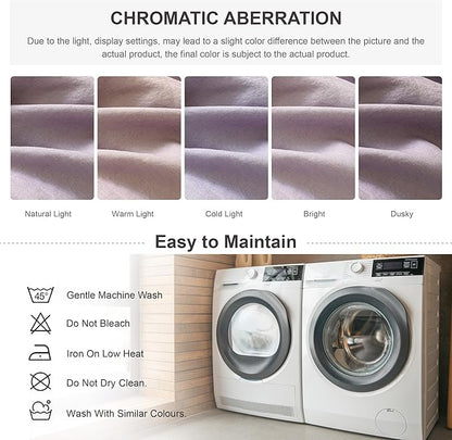 Simple&Opulence 100% Linen Duvet Cover Set, Natural French Flax Lilac Duvet Cover Twin Size, Breathable Soft Comfy Linen Bedding Comforter Cover with 1 Pillowcase(Lilac, 68"x86")