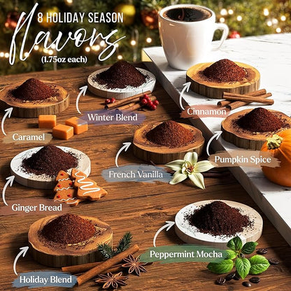 Coffee Gifts Set For Coffee Lovers - Ground Coffee Sampler Gift Set For Women & Men - Women Gift