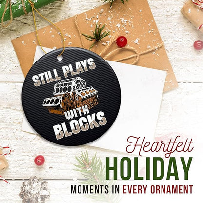 ZAGKOO Mechanic Christmas Ornament - Cool Mechanic Gifts for Men - Tool Ornaments for Technicians, Funny Gag Gift Ideas for Christmas - Ceramic Xmas Tree Ornament Holiday Decor, Gift Exchange