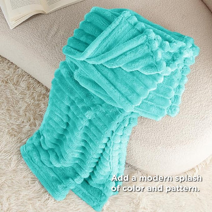 Bedsure GentleSoft Blue Twin XL Blanket for Bed - Cozy Soft Blankets for Women, Cute Small Fleece Throws for Girls, Birthday Gifts for Women Decor Gifts for Mom, Blue Fog, 66x90 Inches