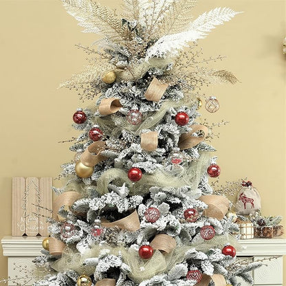 Clear Christmas Ball Ornaments, 30ct 2.36"/6cm Red Shatterproof Christmas Decorations Clear Plastic Ornaments Hanging Decorative Balls Bauble Set for Xmas Tree for Christmas Party Home Decor