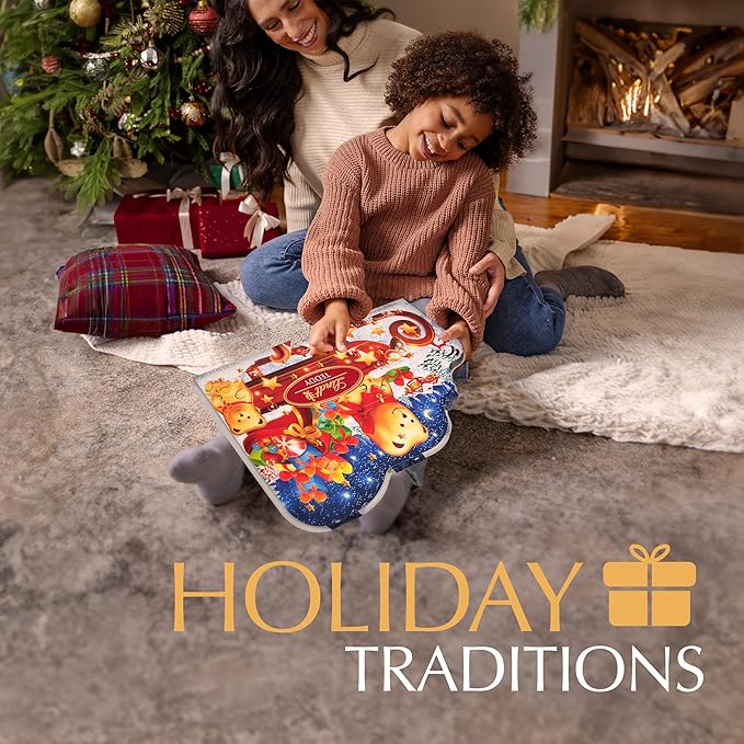 Lindt TEDDY Sleigh Assorted Chocolate Advent Calendar, Box of Assorted Chocolates, 9.3 oz. Box