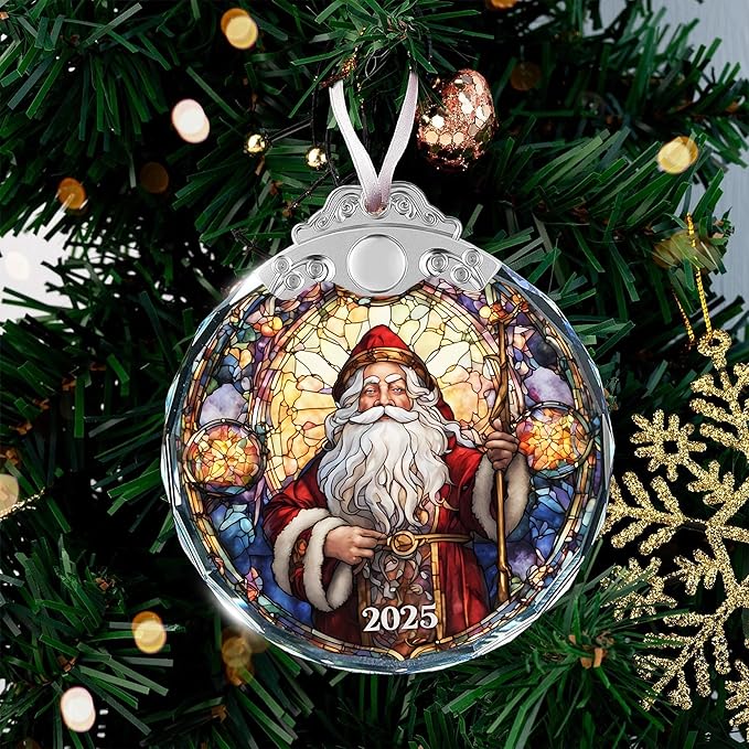 Santa Ornaments - Unique Christmas 2025 Ornaments for Tree Decor, Funny Santa Claus Themed Decor, Classic Vintage Style, Ideal 2025 Gifts for Christmas, Hilarious, Fun and Affordable