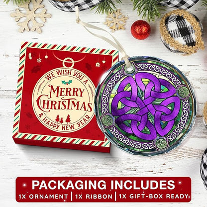Celtics Ornament for Christmas - Special Celtic Knot Design, Ideal Gift for Celtics Fans, Perfect Celtic Ornament for Christmas Tree Decoration, Unique Celtic Gifts for Holiday Season