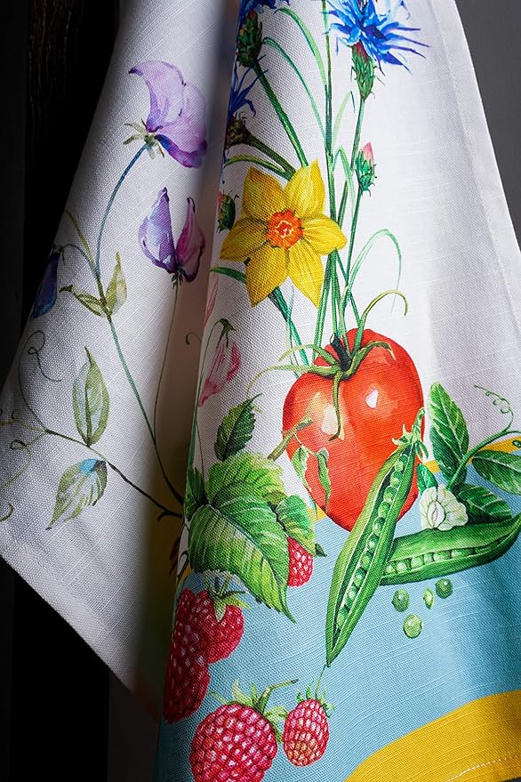 Maison d'Hermine Dish Towels 100% Cotton Absorbent Giverny Set of 3 Spring Summer