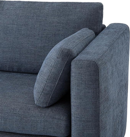 CHITA Oversized Modular Sectional Fabric Sofa Set, FSC Certified Extra Large U Shaped Couch Reversible Chaise Modular Sectional Couch,146 inch Width,6 Seat Modular Sofa with Storage Ottomans, Blue