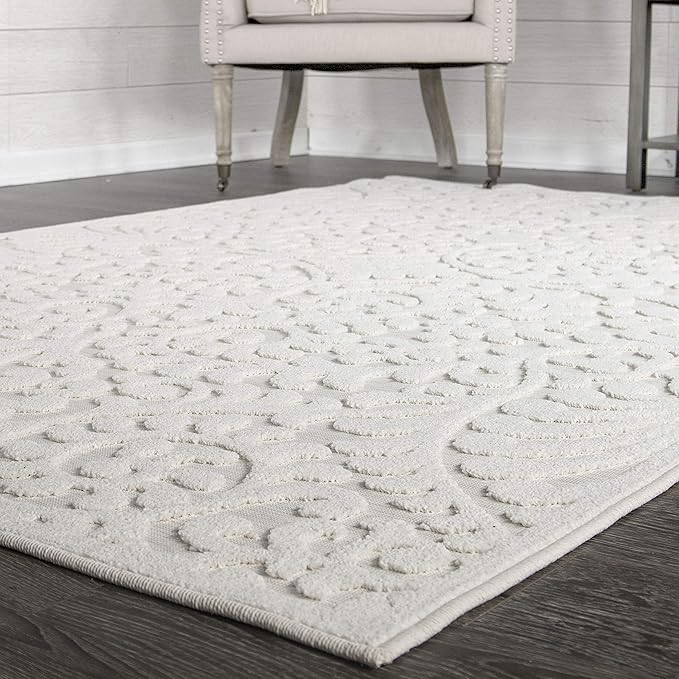 My Texas House Bluebonnets Area Rug 3.11x5.5 Indoor Outdoor, Natural