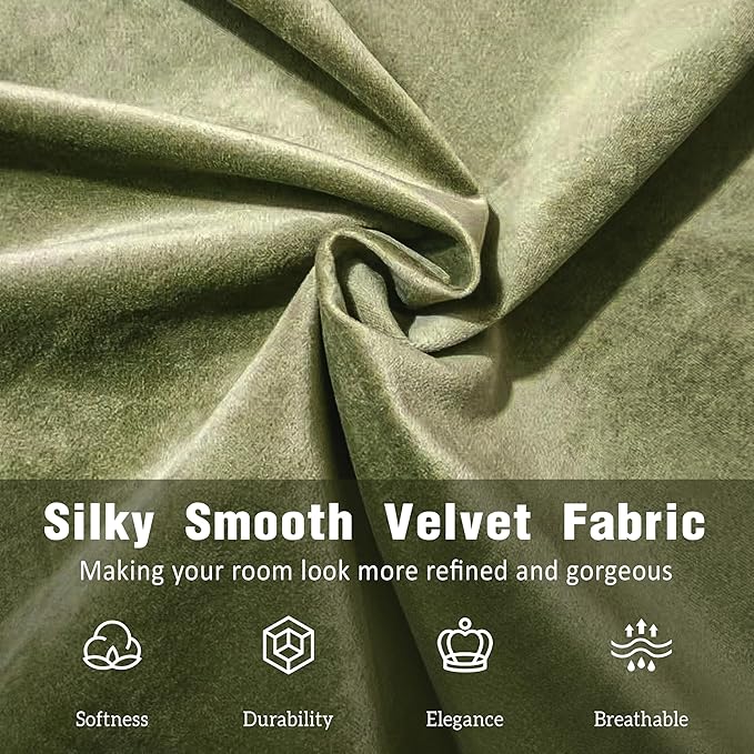 Queen Size Bed Frame, Upholstered Cloud Boucle Platform Beds Frames with Headboard, Anti-Collision Soft Rounded Corners Footboard, No Box Spring Required, Easy Assembly (35"Olive Green, Queen)