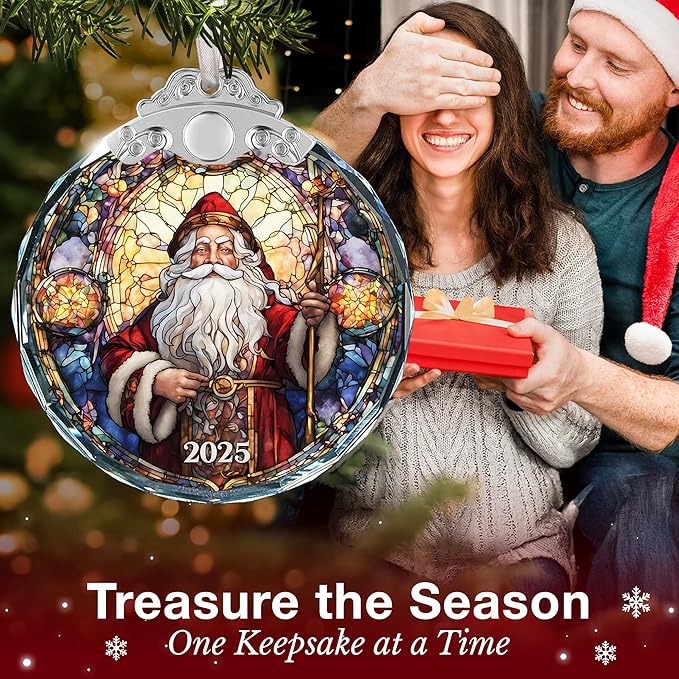 Santa Ornaments - Unique Christmas 2025 Ornaments for Tree Decor, Funny Santa Claus Themed Decor, Classic Vintage Style, Ideal 2025 Gifts for Christmas, Hilarious, Fun and Affordable