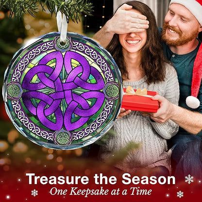 Celtics Ornament for Christmas - Special Celtic Knot Design, Ideal Gift for Celtics Fans, Perfect Celtic Ornament for Christmas Tree Decoration, Unique Celtic Gifts for Holiday Season