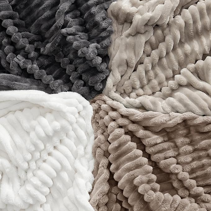 Bedsure GentleSoft Mocha Meringue California King Size Blanket for - Cozy Soft Blankets for Women, Cute Small Fleece Throws for Girls, Birthday Gifts for Women, 102x96 Inches