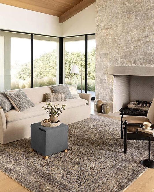 Loloi Amber Lewis Morgan Collection MOG-03 Denim Multi 5'-0" x 7'-0" .38" Area Rug