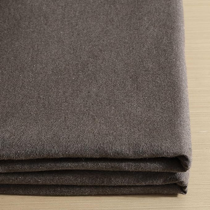 Calvin Klein - Queen Bed Sheets, Soft Melange Flannel Bedding Set with Deep Pockets, Oeko-TEX Certified (Melange Flannel Chocolate Brown, Queen)