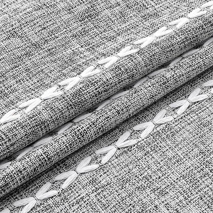 MitoVilla Dark Grey Boho Shower Curtains for Modern Farmhouse Bathroom Decor, Country Thick Polyester Linen Fabric Shower Curtain, Rustic Tassel Cloth Shower Curtain, 72 x 72, Charcoal Grey
