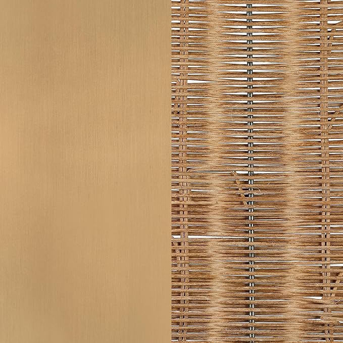 Nathan James Belleville Boho Rattan Pendant Light, Sloped Ceiling Pendant Light with Rattan Shade