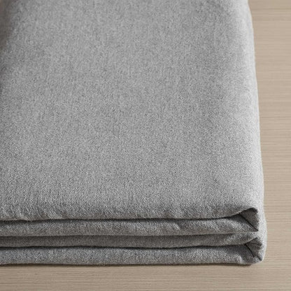 Calvin Klein - King Bed Sheets, Soft Melange Flannel Bedding Set with Deep Pockets, Oeko-TEX Certified (Melange Flannel Silver Grey, King)