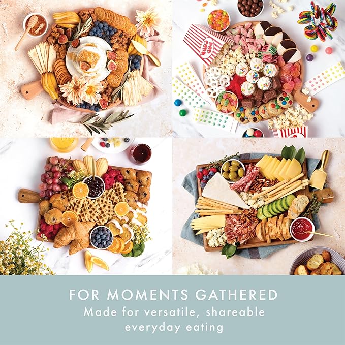 Charcuterie Board Set - Solid Wood Cheese Board for Serving with Accessories - House Warming Gifts for New Home, Bridal Shower & Wedding Gift, Birthday Gifts for Women