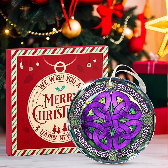 Celtics Ornament for Christmas - Special Celtic Knot Design, Ideal Gift for Celtics Fans, Perfect Celtic Ornament for Christmas Tree Decoration, Unique Celtic Gifts for Holiday Season