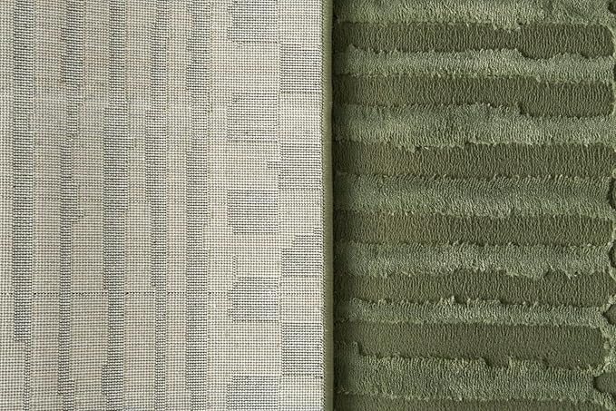 Revival Rugs Soloba 2'7"x9' Machine Washable Runner Rug for Hallway Entryway - 100% Recycled Oeko-TEX Certified, Medium Pile, Green