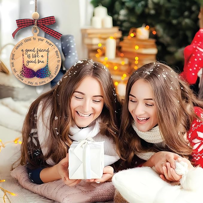 My Best Friend Ornament for Women, Friendship Christmas Ornament for Women Friends, Friendship Gifts for Women Friend, Funny for Adults, White Elephant Gifts for Adults